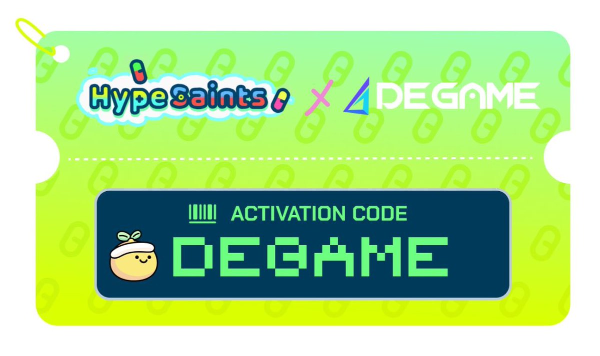 🚀HypeSaints × Degame 300 activation codes Giveaway 🎁

🎉 Get ready for the exciting 🚀 @HypeSaintsNFT launch the second wave of activation code airdrops!

🙌 Join our joint event and seize the opportunity to receive your exclusive activation code!  🌟

👉degame.com/en/community/1……