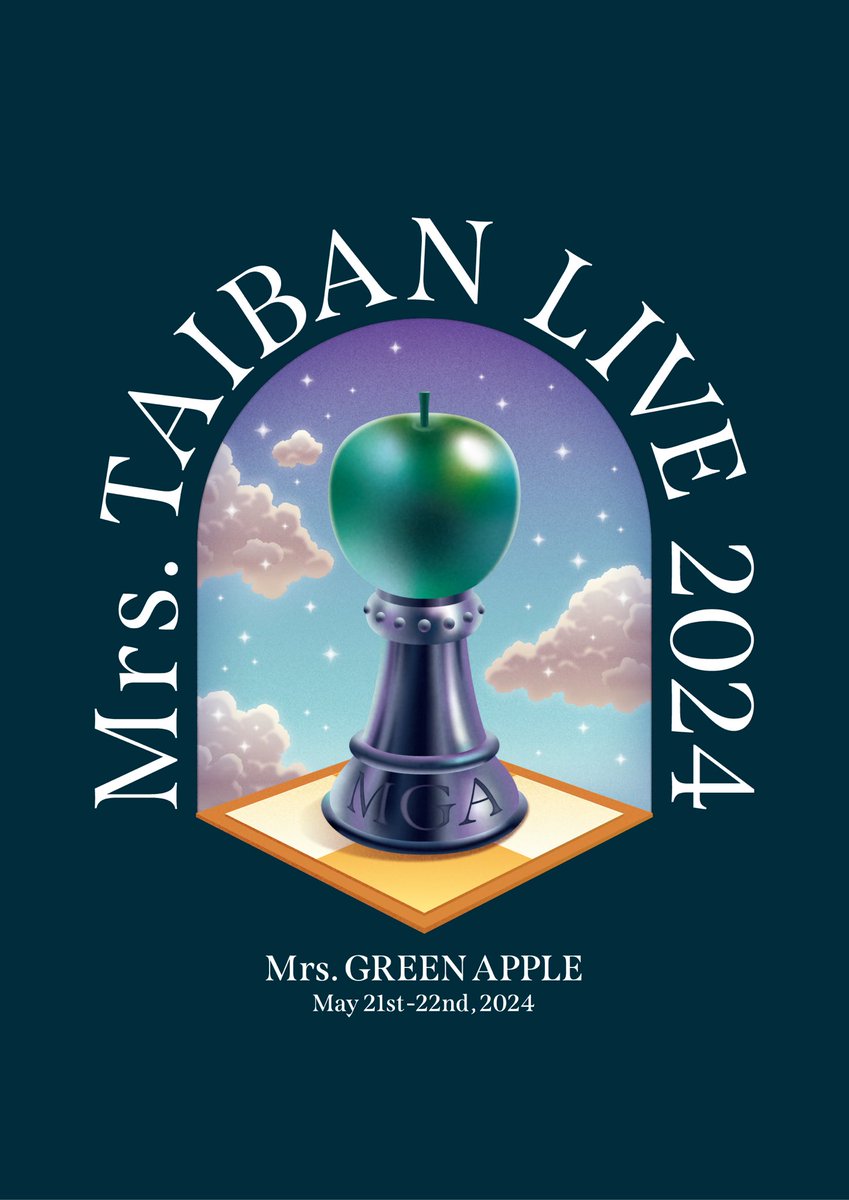 Mrs. GREEN APPLE TAIBAN LIVE 2024 ピンバッジ（今夜も