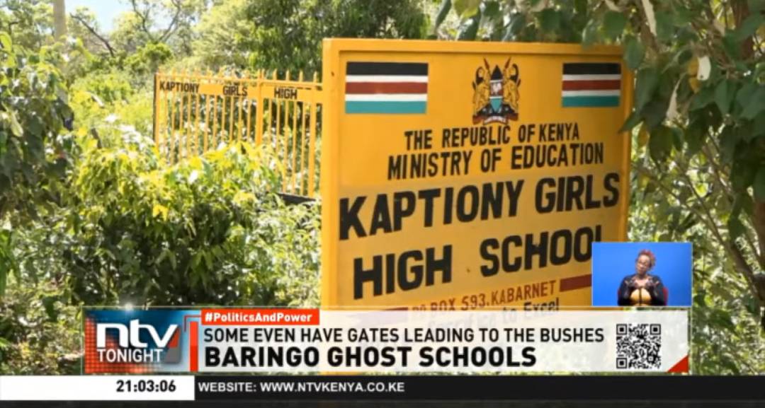 Signboards, gates of schools that don't exist spotted in Baringo The ghost schools are said to have bank accounts, board members but have no students or classrooms ow.ly/ClYl50RAY60