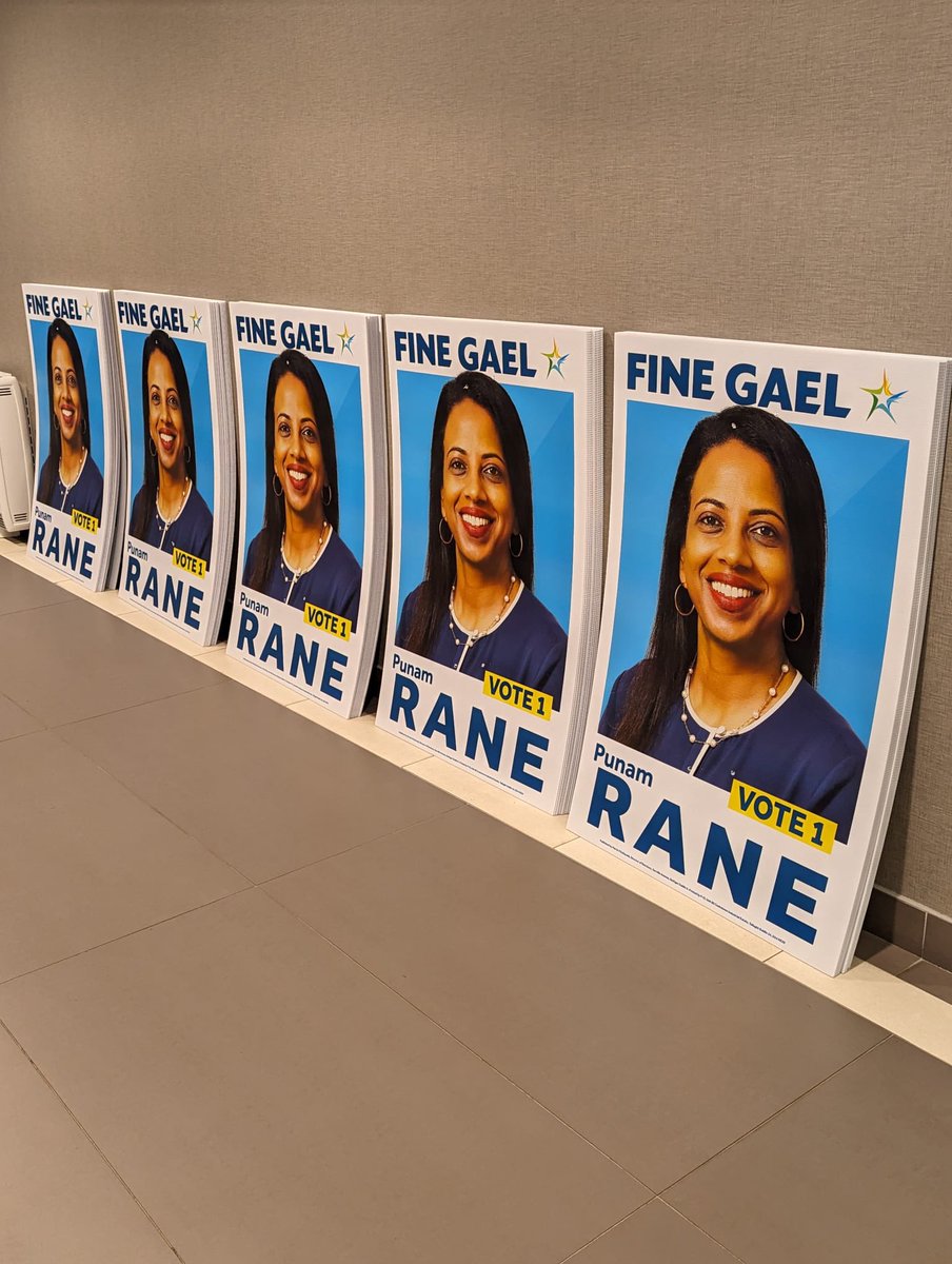The next set of posters all lined up! #kimmagerathmies 
#Vote1 on #7thJune2024
#RegisterToVote
#Finegael @FG_DBS 
#Dublinbaysouth