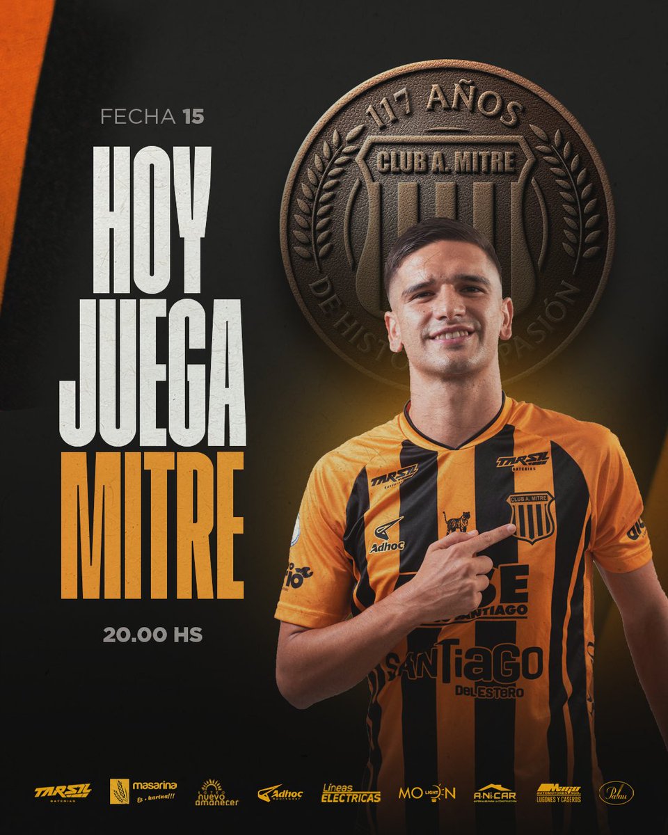 ¡HOY JUEGA #MITRE!👊🏻

#TodosJuntos💪🏻
#PrimeraNacional