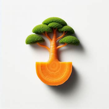 Carrot Art Bonsai ＃bonsai　#dalle3art #ai生成アート