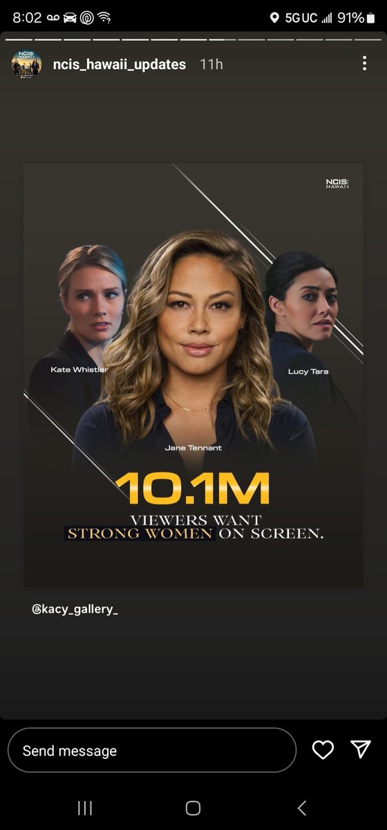 Strong women bring in #10MillionViewers 

@kacy_gallery_ gets credit

#SaveNCISHawaii 
#Ncishawaii