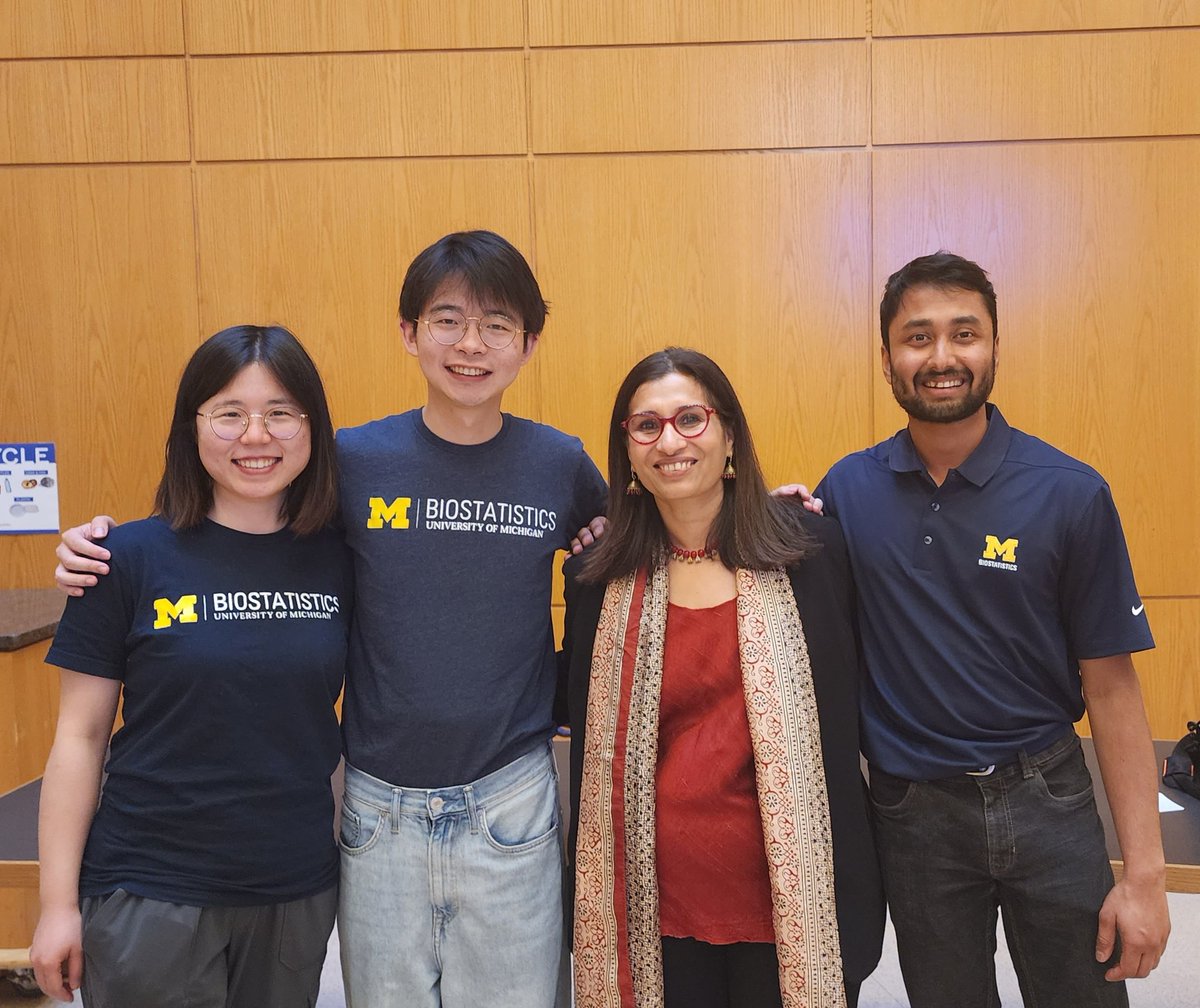 My PhD students came all the way from Ann Arbor to Boston to cheer for me at the Zelen lecture . What can be more rewarding than that! We will celebrate academic mothers' day tomorrow touring Boston!