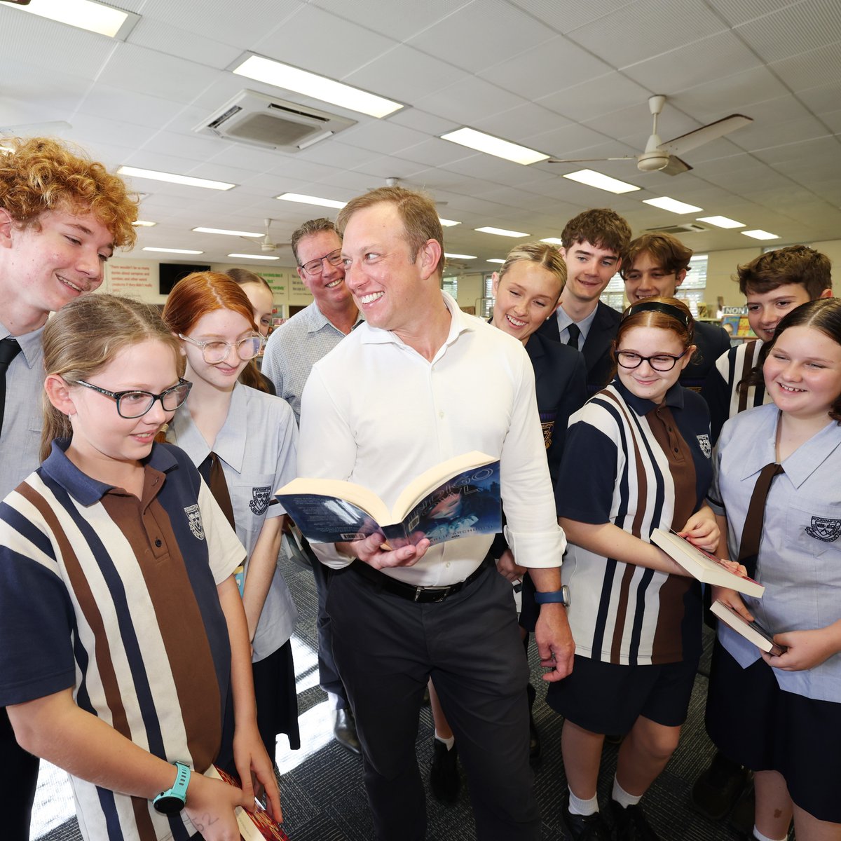 The 2024 Premier's Reading Challenge is a go. These guys at Rockhampton High are off to a good start.
