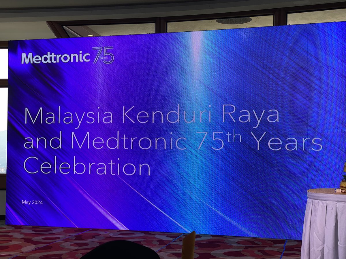 End of Hari Raya and Medtronic 75 years double celebration at KL TOWER this morning. Medtronic is a global leader in medical technology, services, and Health solutions.