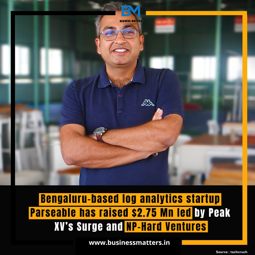 BMMagazineindia's tweet image. Bengaluru-based log analytics startup Parseable has just secured $2.75 million in funding led by Peak XV’s Surge and NP-Hard Ventures. 🎉
💡 #Parseable #LogAnalytics #CloudNative #Innovation #TechStartup #FundingNews