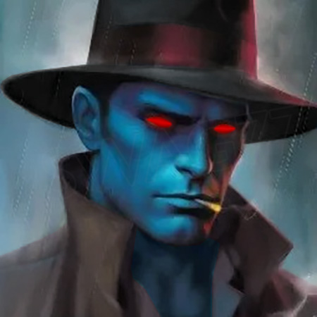 AdmiralThrawn77's tweet photo. Grand Admiral Thrawn portrayed as a Blade Runner-style Private Investigator donning a trenchcoat, fedora hat, and smoking a cigarette.

#starwars #thrawn #grandadmiralthrawn #thrawnthursday #earlythrawnthursday #thrawntrilogy #ahsoka #ahsokaseries #ahsokatvshow #ahsokatano #parody #aiimage #midjourney #midjourneycommunity #photoshop #artbypm