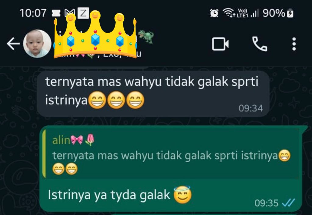 Dih, istrinya mas wahyu mah ngga pernah galak. Bukan begitu mas wahyu? @Wtrihantoro 😇