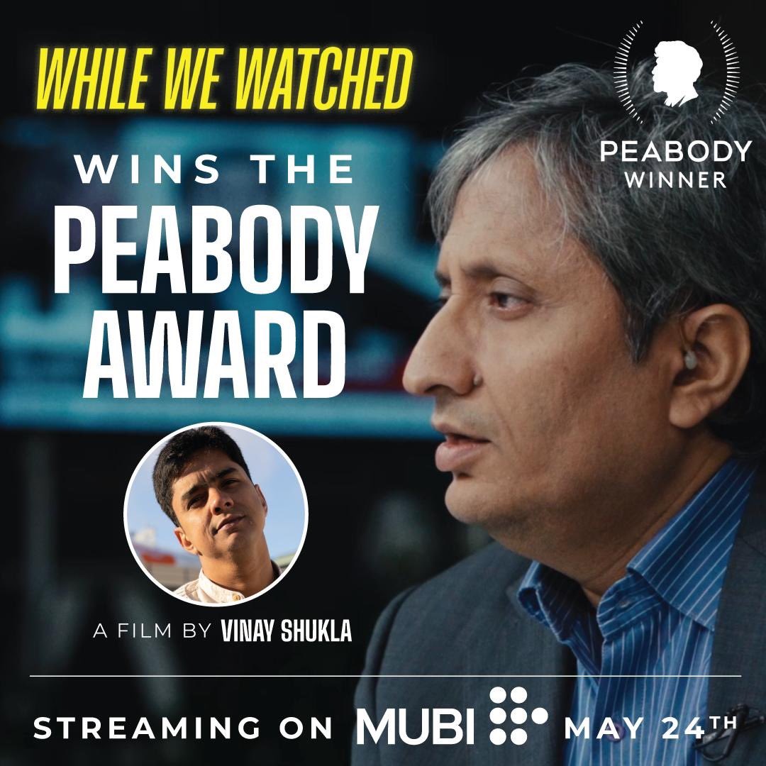 “For its powerful defense of independent journalism and its poignant portrait of everyday courage in the face of radicalized politics and publics, While We Watched wins a Peabody.”