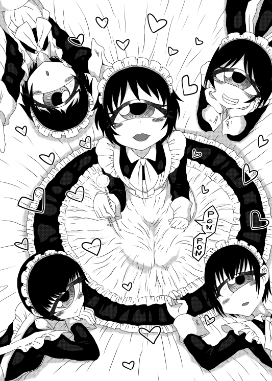 #メイドの日 単眼メイドさんばかり描いています