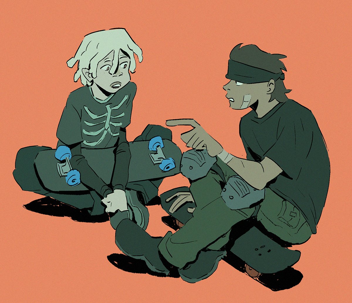 「kid au i guess? idk」|MERUZのイラスト