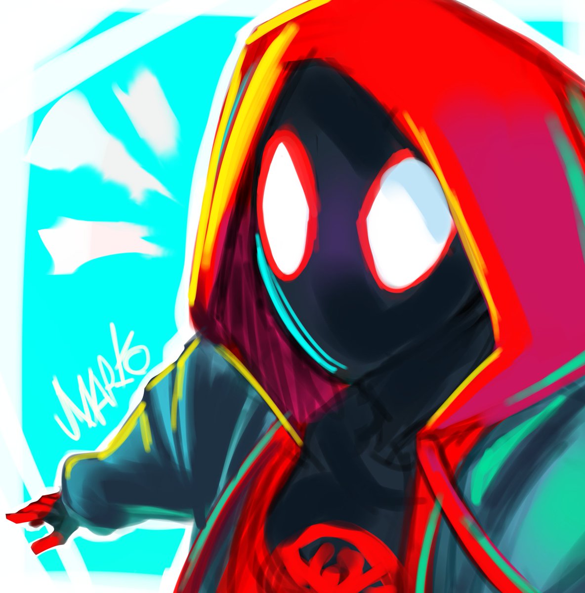 ▪︎``Miles - Morales, I was trying out a different art style  

#SpiderMan #MilesMorales #Art #Fanart #Marvel