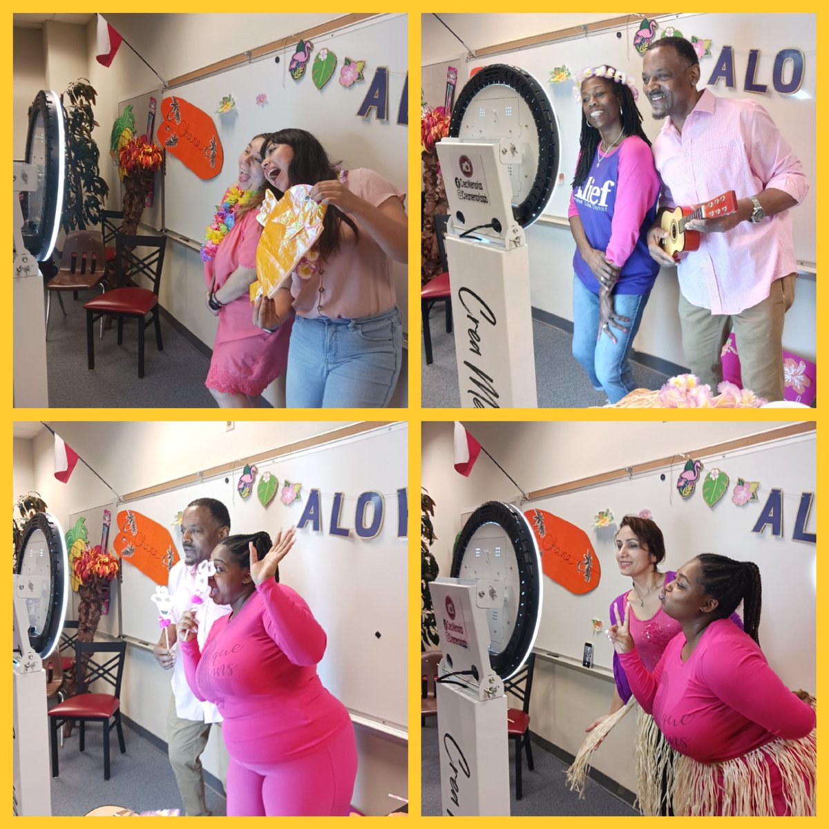 CreaMemorias's tweet image. Had a great time with Boone Elementary staff during their staff appreciation celebration🐠🏝🥥
#photoboothfun
#behindthescenes
#photoboothrental
#StaffAppreciation 
#Alief