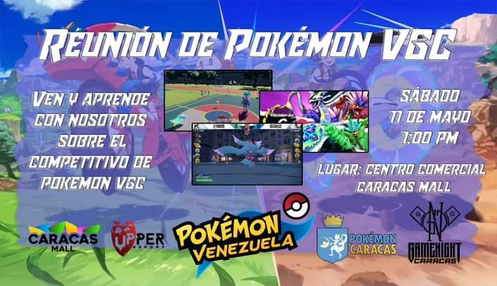 Gente de Caracas, no se pierdan este sábado la oportunidad aprender y formar parte de la comunidad de VGC.

Especialmente todos aquellos que sean nuevos y quieran empezar, los esperamos. #HaxorusVGC