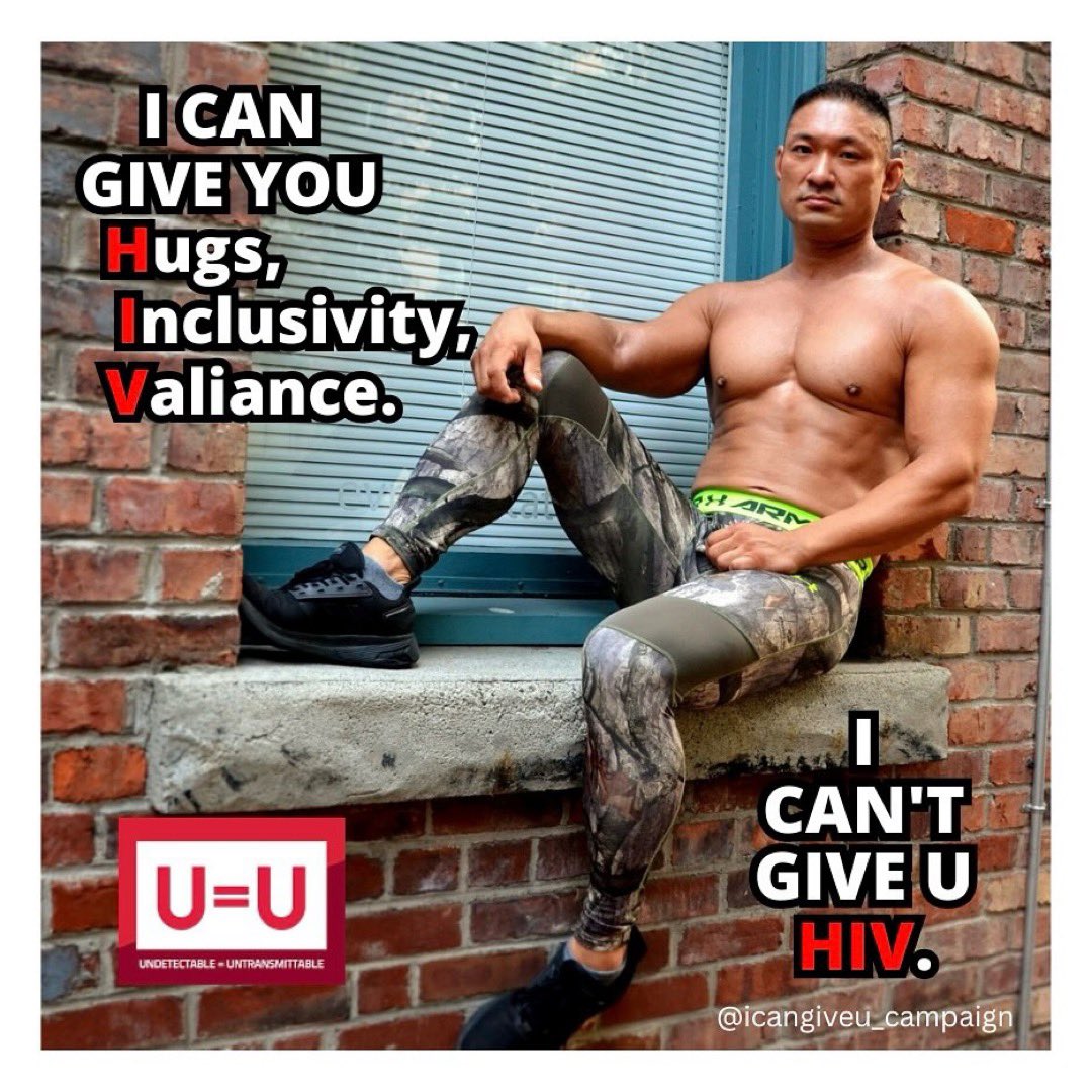 Brian CAN give you so much; but Brian CAN’T GIVE U HIV!

#iCanGiveU
#UequalsU #iCantGiveUHIV #ZeroRisk #SayZero #CommunitiesFirst
#ScienceNotStigma #FactsNotFear #ItEndsWithUs