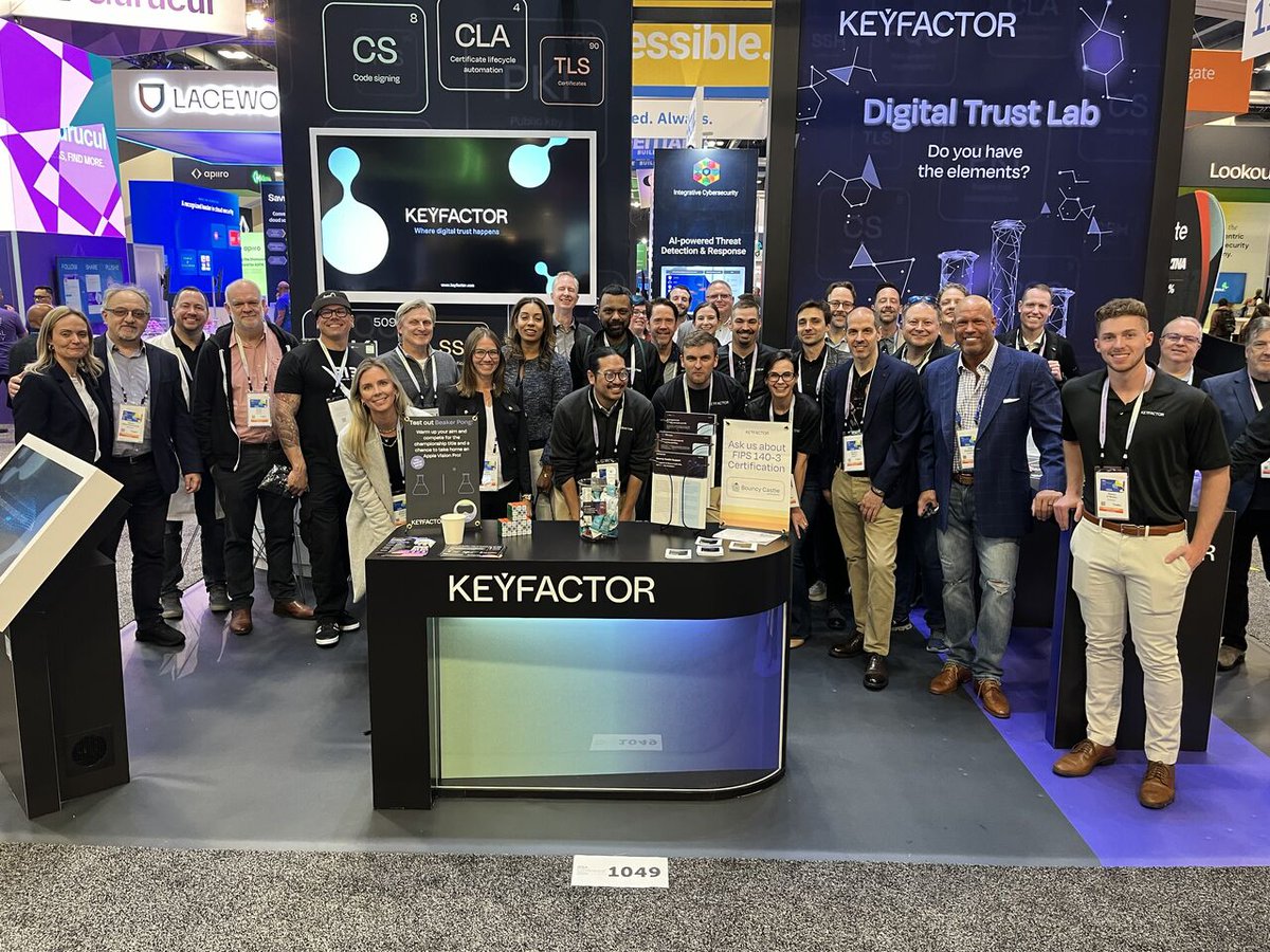 After months of planning and prepping, #RSAC 2024 has come to an end. On behalf of our entire Keyfactor team, a huge thank you to our incredible employees, loyal customers, and supportive partners for a great event. We hope you all learned as much as we did.