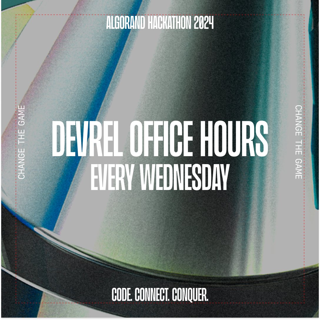 Starting May 15, the @algodevs are holding weekly office hours every Wednesday. This is your chance to get hands-on support to level up your project. Save the booking page and register your spot 👇 calendar.google.com/calendar/u/0/a…