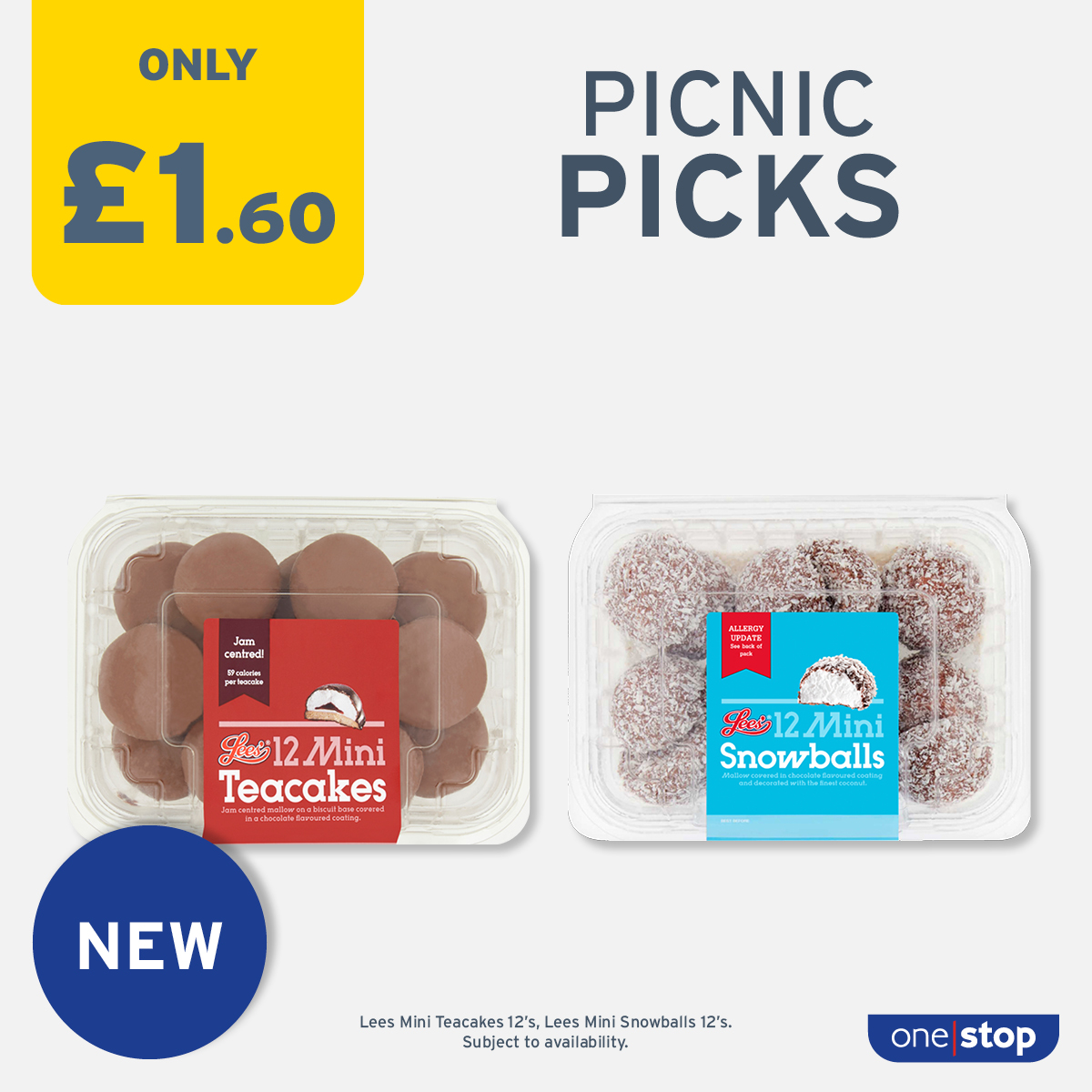 Get ready for the weekend with NEW picnic sweet treats😍❤️. Find your local store 👉 onestop.co.uk/store-finder/ Subject to availability. Participating stores only. #Picnic