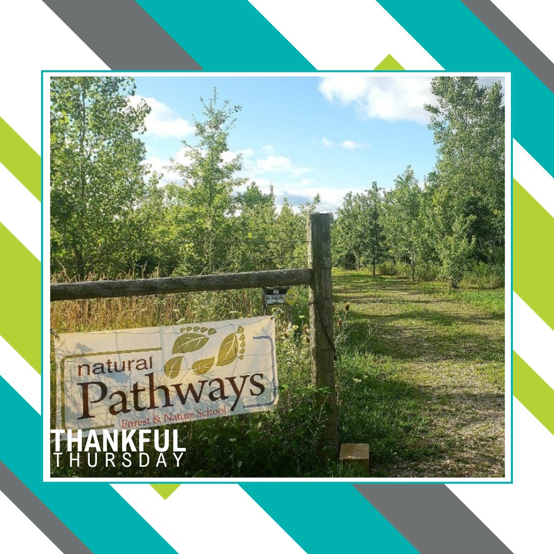 It's Thankful Thursday 🤗 CMHA-WECB gives thanks to Natural Pathways Forest and Nature School for their generous support of our Griefworks bereavement program for children and youth, and at our Youth Wellness Hub Windsor-Essex. #ThankfulThursday #partners