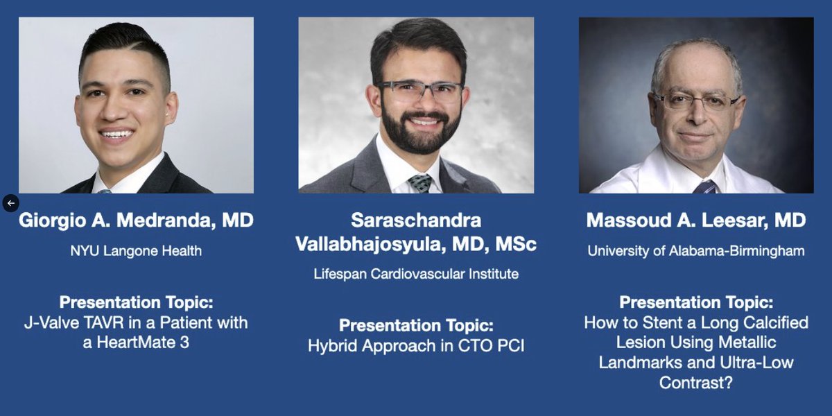 🗣️ #JSCAI Editorial Fellows @GiorgioMedranda & @SarasVallabhMD join #DMV #Cath Conference hosted by Dr. Satler & @ronwaksman @GiorgioMedranda presents 'J-Valve TAVR in a pt w HeartMate 3' Read more➡️doi.org/10.1016/j.jsca… Explore our Fellowship Program➡️bit.ly/3UR7MyS