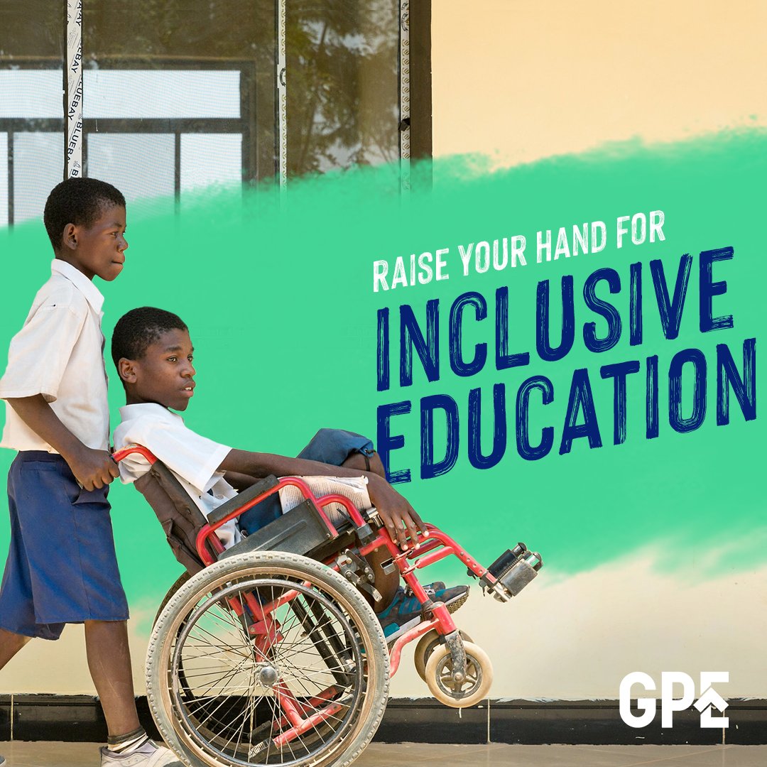 Only when education is truly inclusive, can we reach #SDG4 #RaiseYourHand to make quality education accessible to everyone, everywhere! 🖐🏾✋🏼🙌🏿🖐🏻