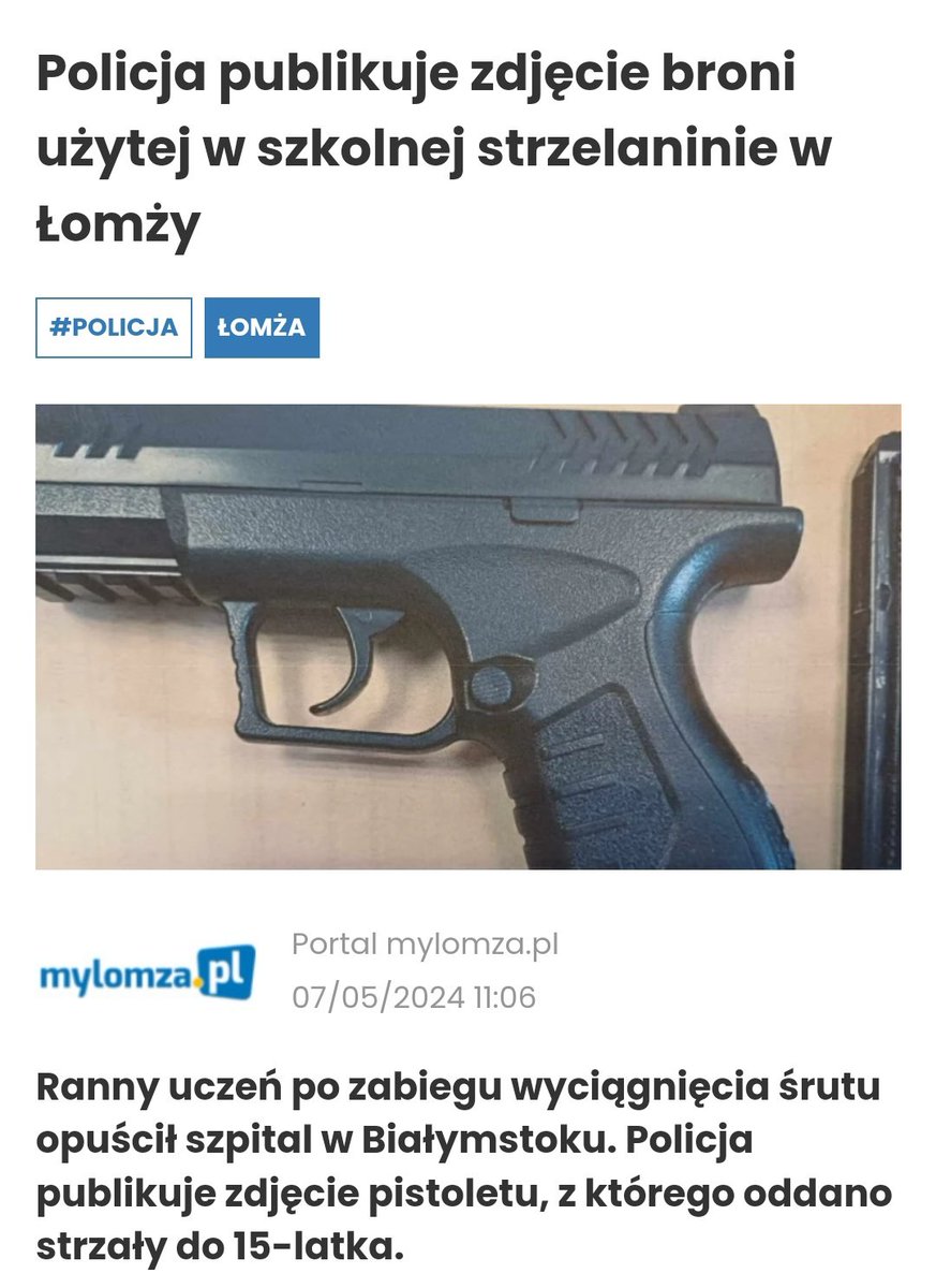 Komentarze świadczą o tym, że polski uczeń został postrzelony przez ucznia ukraińskiego mylomza.pl/artykul/policj…
