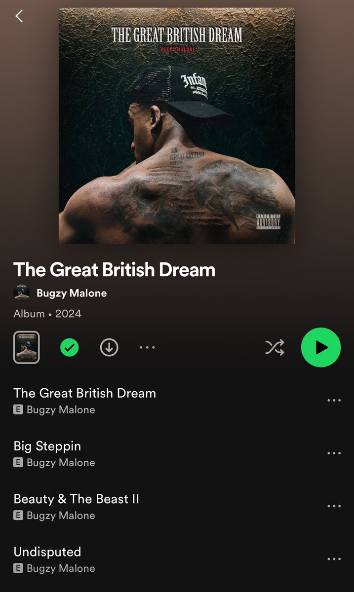 Let’s go @TheBugzyMalone can’t wait to have this on full blast in my car tomorrow!!!!

#TheGreatBritishDream #BugzyMalone