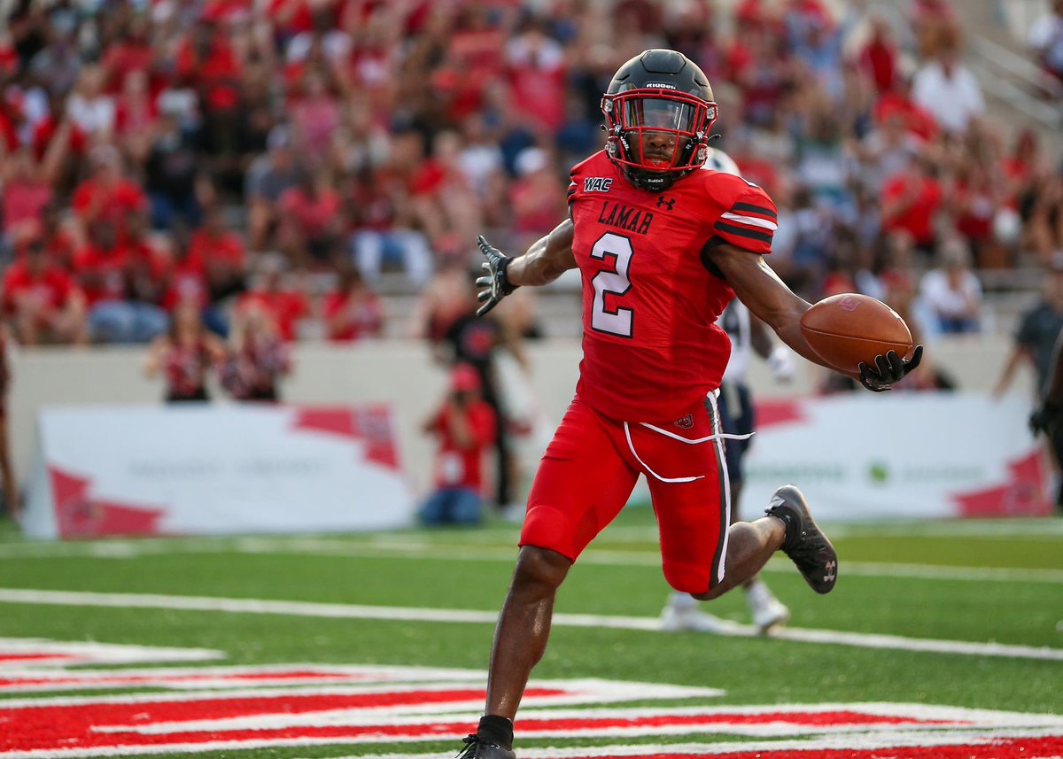 #AGTG 🙏🏾 after a great conversation with <a href="/CoachWillFlem/">Will Fleming</a> I am blessed to receive an offer from Lamar University! <a href="/coachjsam/">Joseph Sam</a> <a href="/CoachJ_O/">Coach J.O.</a> <a href="/CoachC_Osunde/">C.O.365 Training</a> <a href="/SWiltfong_/">Steve Wiltfong</a> <a href="/CKennedy247/">Collin Kennedy</a> <a href="/Jason_Howell/">Jason Howell</a> <a href="/MikeRoach247/">Mike Roach</a> <a href="/BenjaminGolan/">Ben Golan</a> <a href="/adamgorney/">Adam Gorney</a> <a href="/DemetricDWarren/">Demetric D. Warren</a> <a href="/JScruggs247/">Jordan Scruggs</a> <a href="/bowievolfb/">Arlington Bowie Football</a>