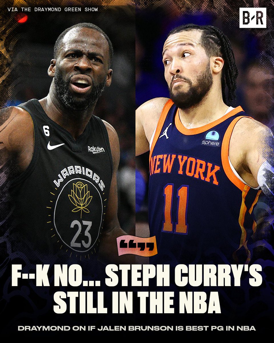 Draymond Green on if Jalen brunson is the best PG in the NBA:

“Fuck no.. Steph Curry is still in the NBA” 🥶