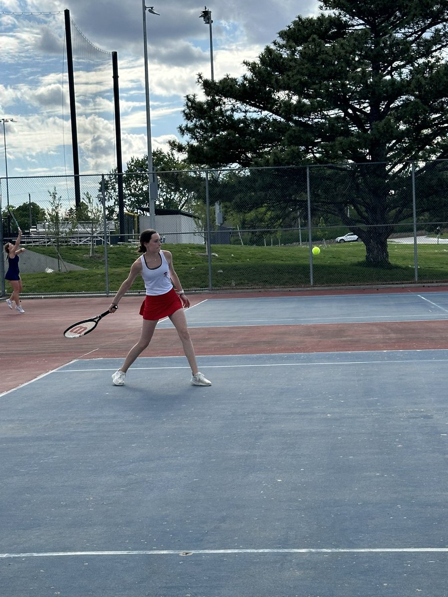 Rams hosted Brownell Talbot today and got the win to end the season 5-6. Lexi got a doubles win to set a new school record”Career Doubles Wins!  The old record was 63 set in 1985-1986. #ramnation