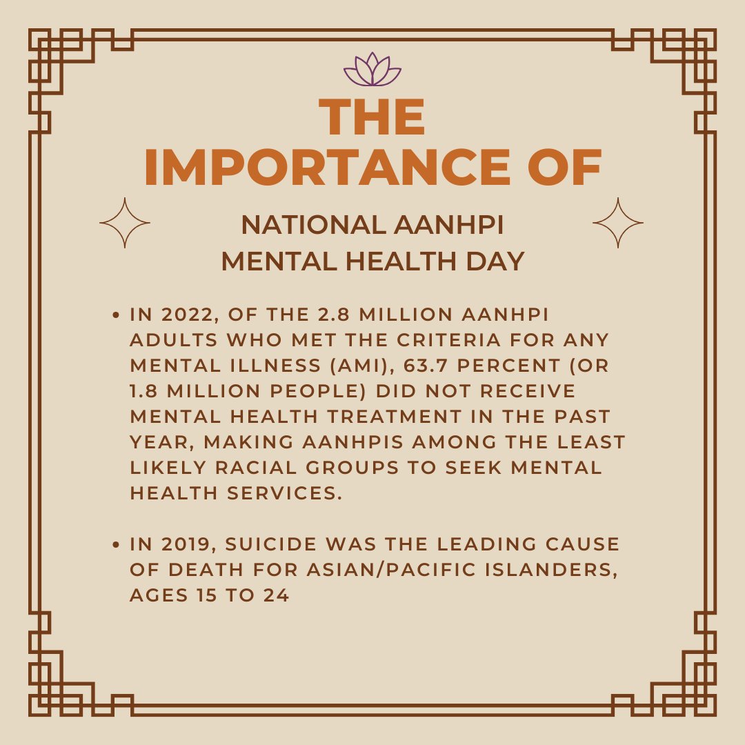 Join us tomorrow to celebrate May 10th as #AANHPIMentalHealthDay & to promote the mental health & well-being of AANHPI individuals & communities: tinyurl.com/RAMS-AAPI-2024 📅 Friday, May 10, 1-6PM 📍 Cityview Event Hall, 401 13th Street, Treasure Island, San Francisco, CA 94130