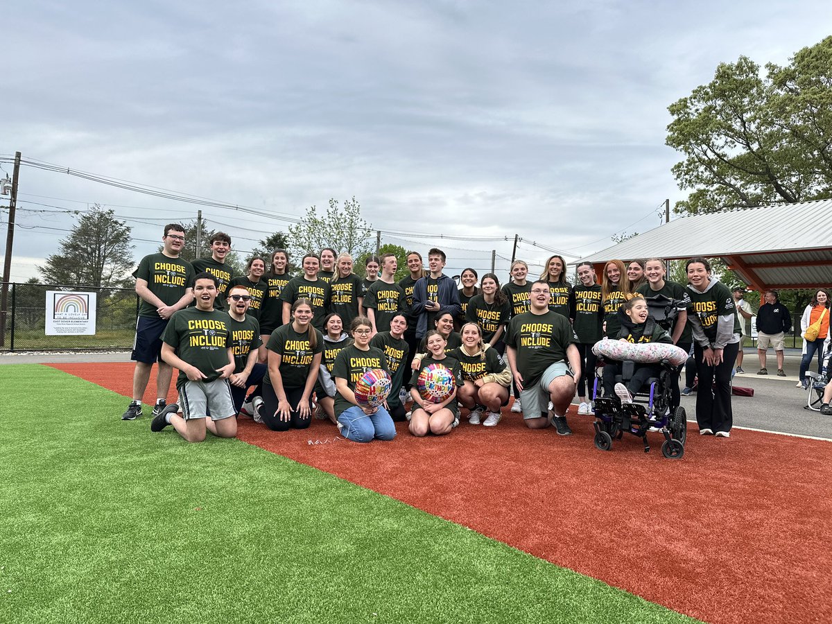 Living that INCLUSION Life!!! What an intense Kickball game against TR East! #playUNIFIED #ChooseToInclude 💚💛🐴 Honored to play our season opener @ the Field of Dreams! @Brick_K12 @BrickMemorialHS @BMSTANGSports @VMMSMustangs @SONewJersey @NicolePannucci @BtpsSrvcs