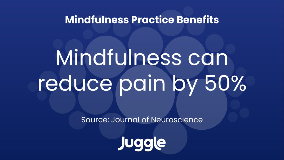 Mindfulness practice can improve more than just your mental well-being. Studies have found that survey participants who practicing mindfulness on a regular basis reported a 50% reduction in physical pain 🧘💥💪 

#Mindfulness #MindfulnessPractice #MentalHealth