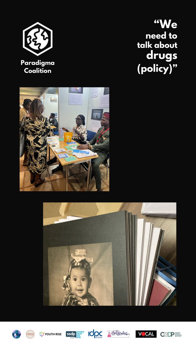 "This photographic exhibition [...] sheds light on the diverse stories of young people worldwide affected by the war on drugs".

"We need to talk about drugs (policy)" | Paradigma Coalition's Exhibition at the UN Civil Society Conference in Nairobi📍