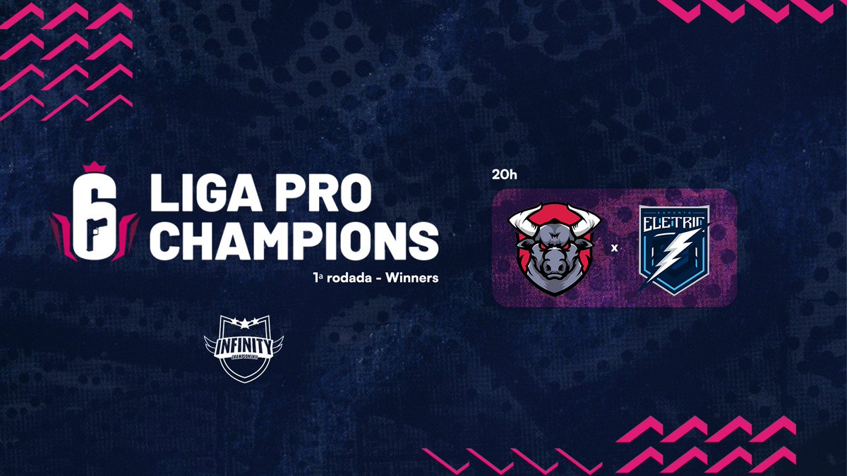 infinityr6s's tweet photo. Liga Pro Champions [Consoles] 🏆 

Ultimo dia da primeira fase da winners!

20h - @BULLS_ofc x @ELETRICgg 

📺 https://t.co/14KlUGOP4j

📺 https://t.co/3uiffwAihU

#infinityr6s #rainbowsixsiege #r6siege #ps4 #ps5 #xbox #xboxseriess #xboxone https://t.co/8GTGXaUe3w