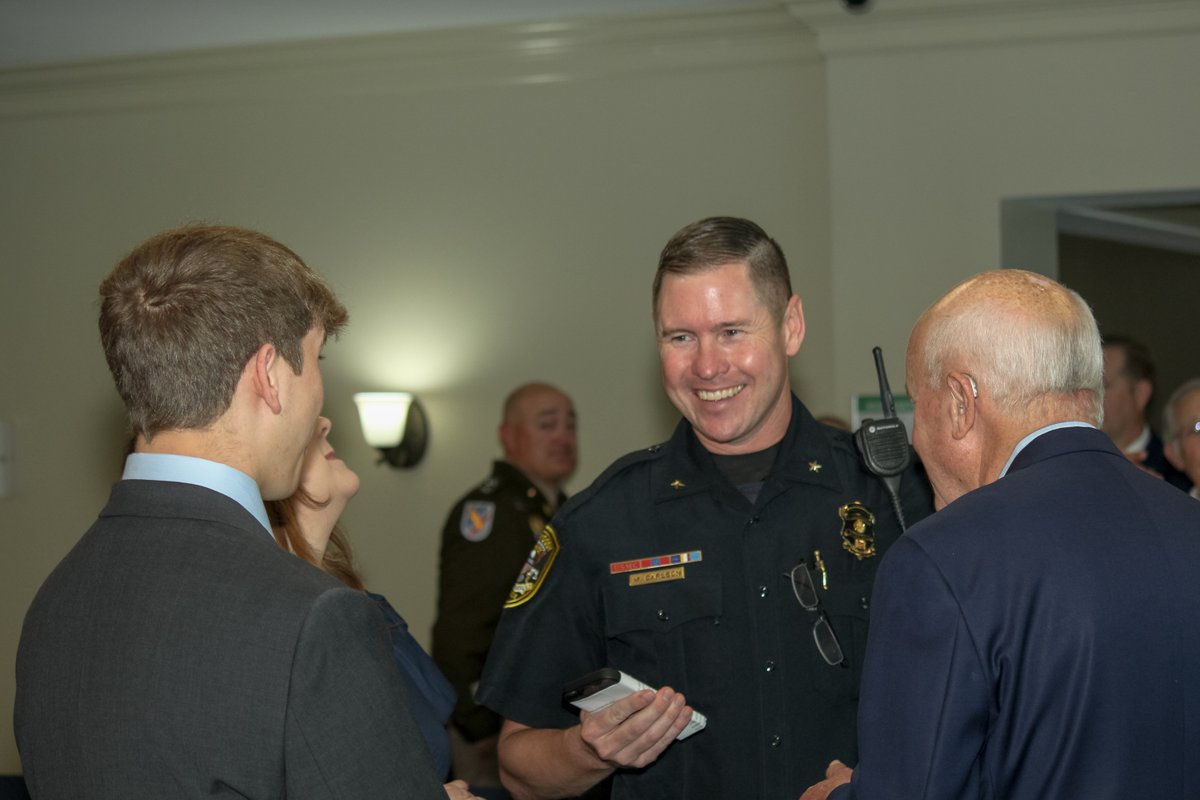The City of Dunwoody's 2nd-ever Chief of Police Mike Carlson was sworn in on Tuesday by Mayor Deutsch. We are so proud of you, Chief Carlson. Looking forward to this journey together! (LS)