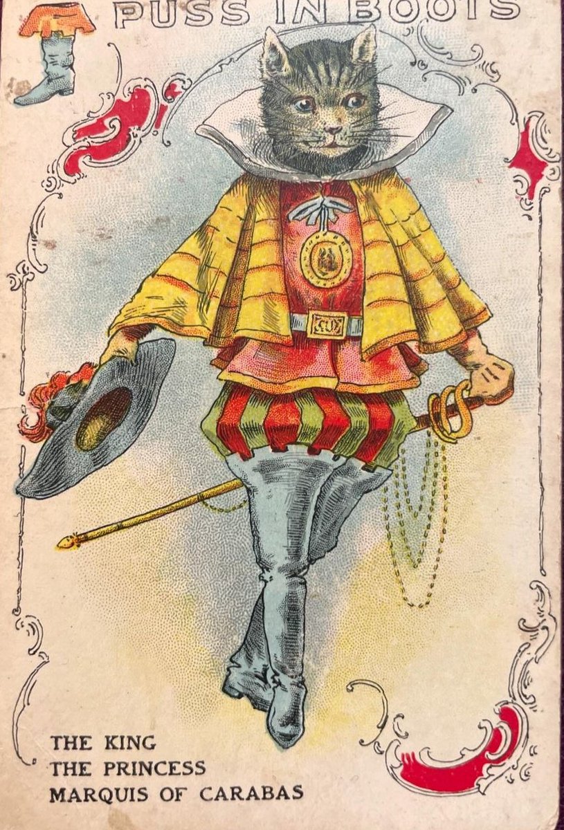 'Puss in Boots' Children's #fairytale Card Game, 1890 #19thcentury