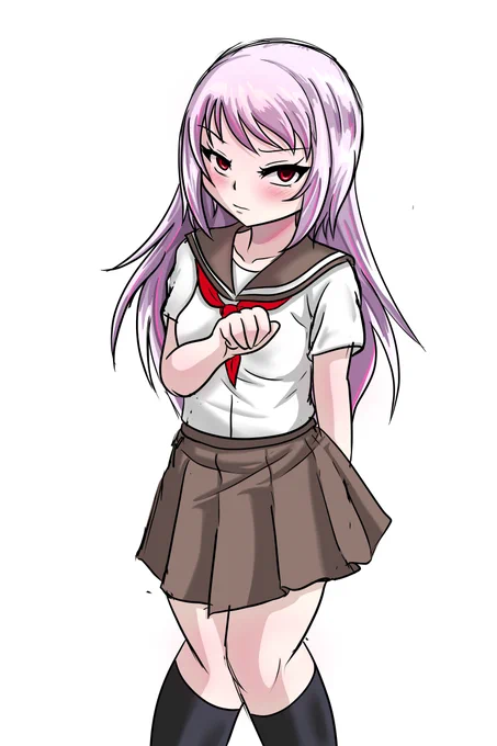 #なめこイラスト #玲供物 今日のらくがき JK玲子さま