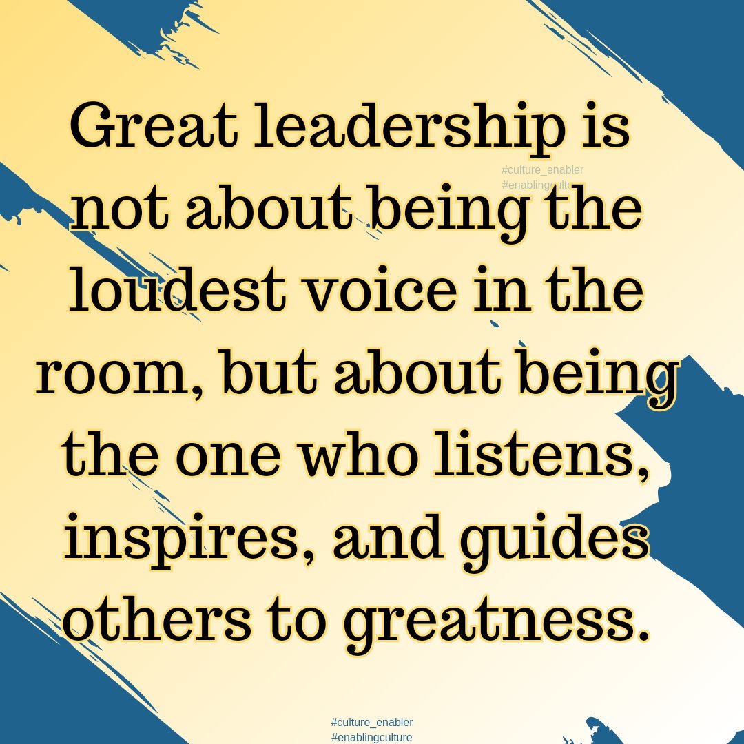 🌟 Let your actions speak louder than words. 

#Leadership #ActionsSpeakLouder #LeadByExample #workplaceculturematters #workplaceconversations