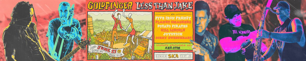 DENVER. JUNE 15. We are coming back for you! We are going to be partying with @goldfingermusic @Planet_Smashers and so many more at the Denver Ska Fest ‘24 tinyurl.com/LTJDENVER