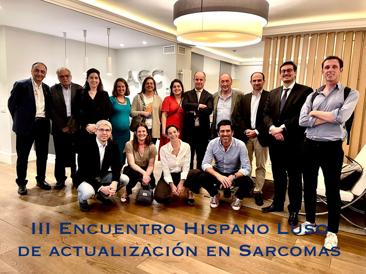 Ya está aquí el Grupo Portugués. Hoy jornada de bienvenida en la AEC. Os esperamos mañana en el III Encuentro HispanoLuso de actualización en Sarcomas. 
aecirujanos.es/-III-Encuentro…