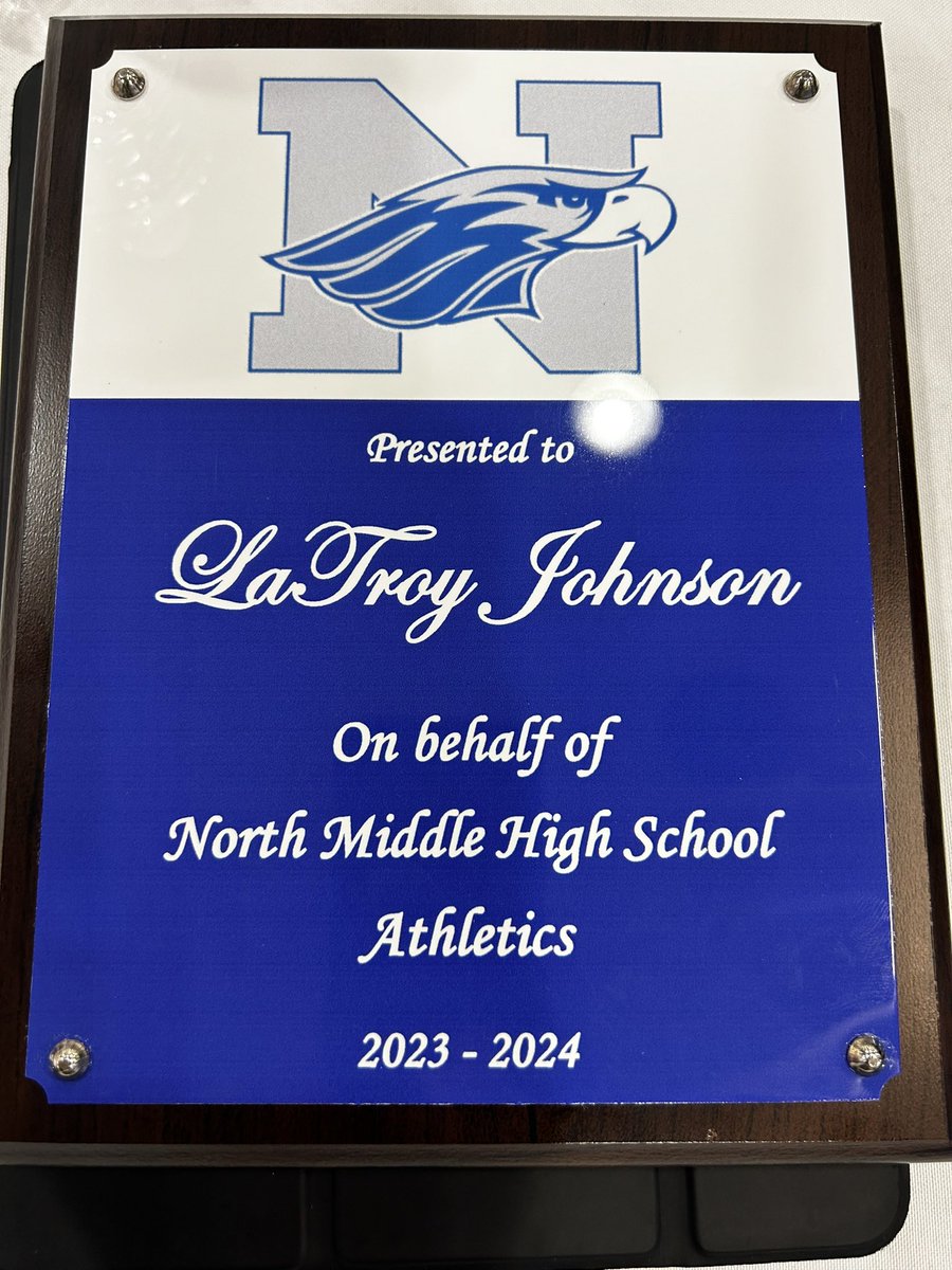 Thanks to the North High School Athletic Department for this token of appreciation and for the opportunity to be the guest speaker at their annual Athletic Banquet. #PayTheFEE