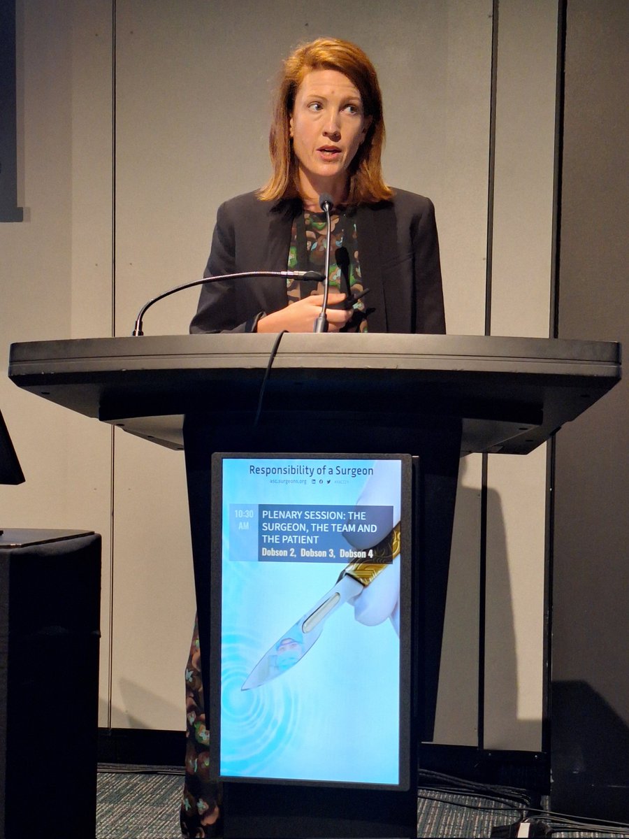 LiangRhea's tweet photo. Dr Sarah Giutronich, Chair of Paeds surgery training board,  challenges us to think about 'attrition'- do we select the wrong trainees, or did we destroy the right trainees? We need to consider intersectionality and a wider range of diversities, including neurodiversity. #RACS24 https://t.co/PurLAqwRS6