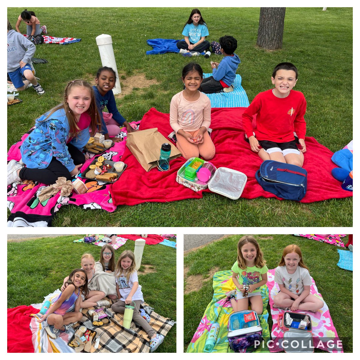 MrsMizesClass's tweet image. What a fun day we had celebrating Camping Day!! Our classroom was transformed into a campground and Ss worked at their “tents” all day!! We also had special camp themed centers, a picnic lunch outside, AND a nature scavenger hunt!!🏕️💚