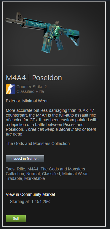 empcsgo's tweet image. Também disponível. Float: 0.07081238925457001