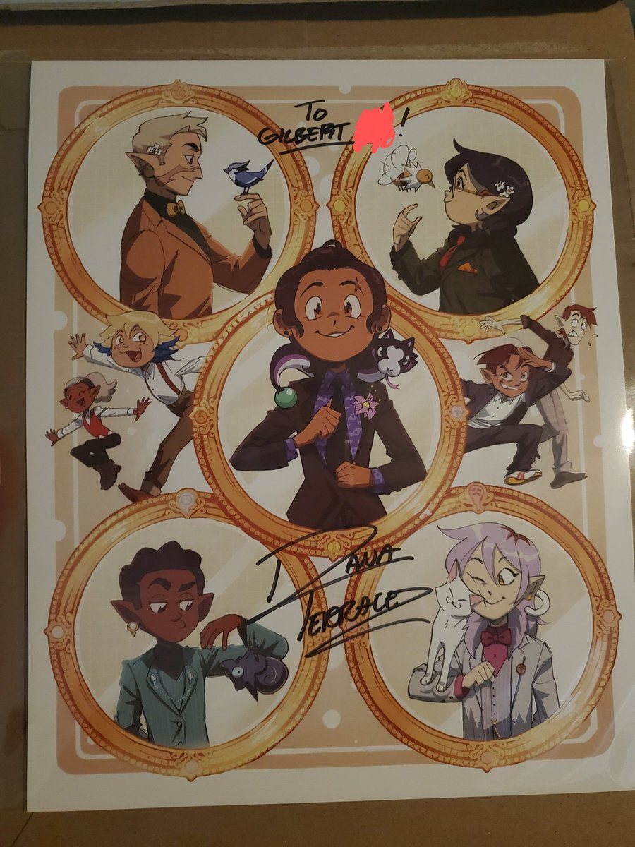 My autograph from Streamily has arrived! Thank you, @DanaTerrace! You and your team made a fantastic show, and I wish you luck in your future endeavors! ❤️ #TheOwlHouse