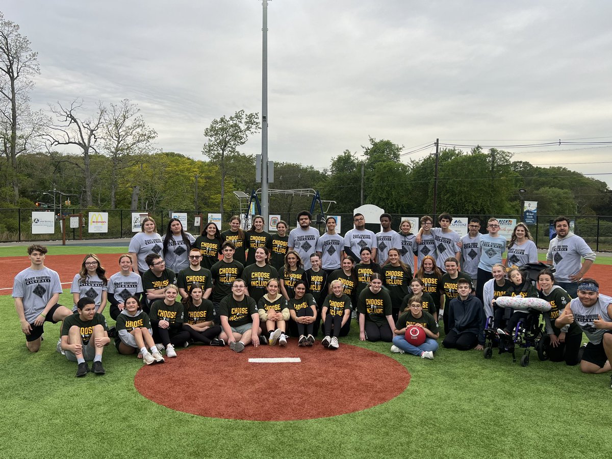 Great job by all who #ChooseToInclude!!! @BMUnifiedSports at TR Field of Dreams!! @BrickMemorialHS