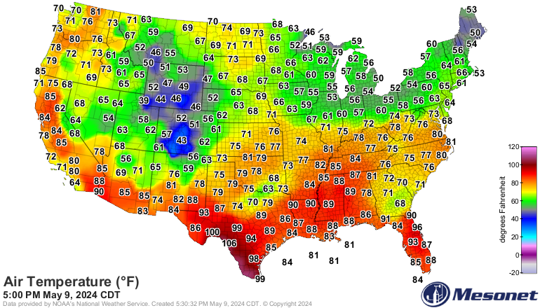 extremetemps's tweet photo. EXTRAORDINARY HEAT 116F Falcon Dam 
HOTTEST DAY EVER RECORDED IN MAY IN TEXAS TIED
and hottest day ever in USA that early.
Dozens of records destroyed in Texas and Florida, even all time highs for any month like 111F at Mc Allen.
A day which is rewriting US climatic history https://t.co/sEy0sgmmTQ