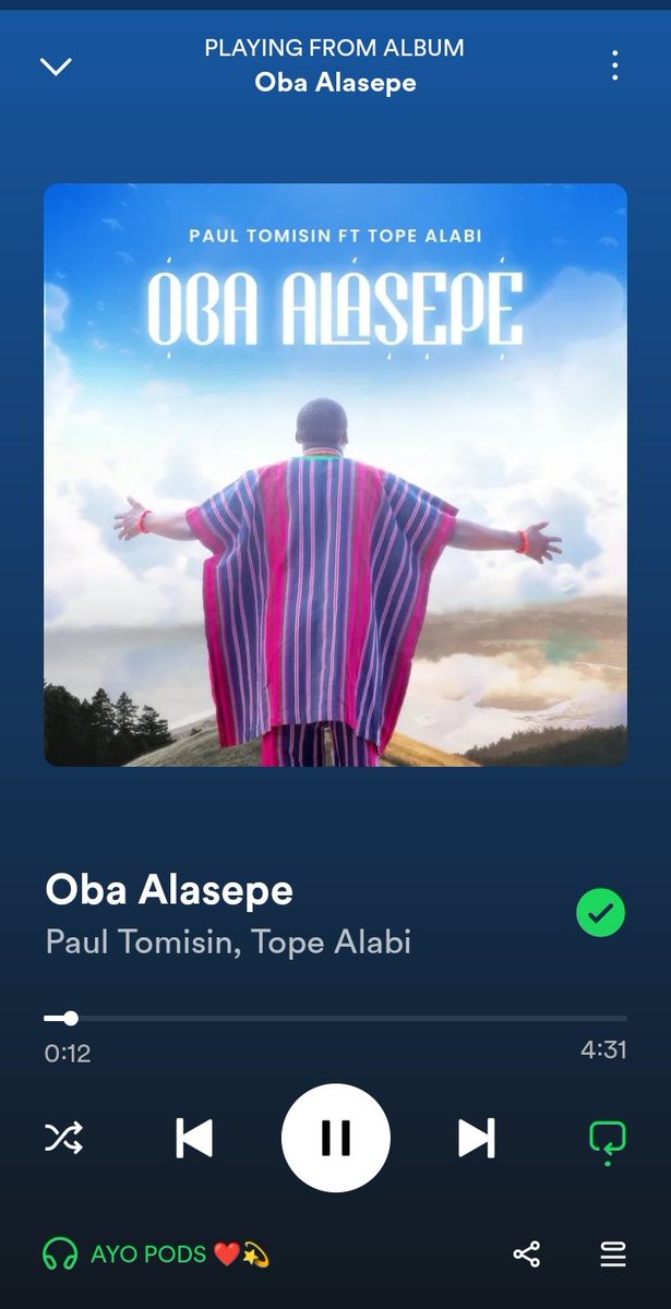 Another masterpiece.
@MinPaulTomisin @topealabi01 
Go hear am!!.
 Oba alasepe..